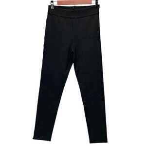 Alexander Wang Slim Leg Trousers Women’s L Black Heavyweight Pant Side Cutout